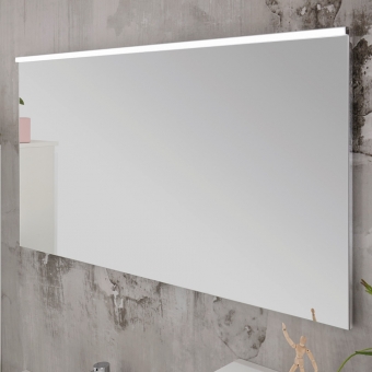 Kera Plan Badspiegel mit LED Beluchtung oben in verschiedenen Größen 60 - 120 cm 