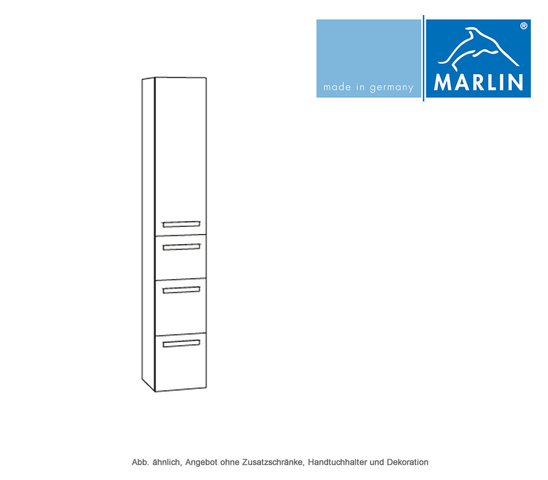 Hochschrank Impulsbad Auszüge Scala 40 | 3 cm Marlin